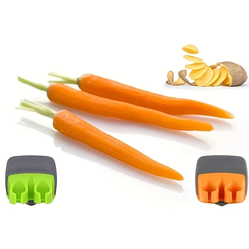 Stainless Steel Vegetable Peeler with Rubber Grip