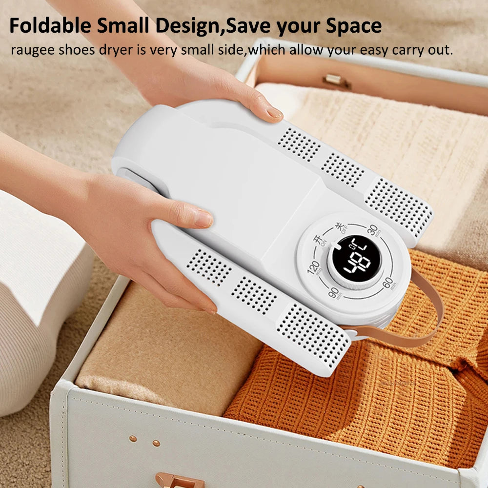 Portable 220V Shoe Dryer – Foldable Electric Boot, Sneaker & Slipper Drying Machine