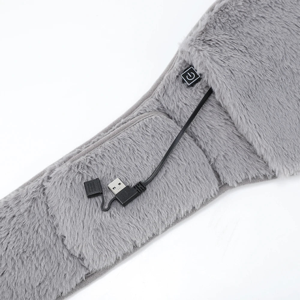 Electric Graphene Heating Pad – 3-Level USB Heating Belt for Abdominal Pain & Waist Warming