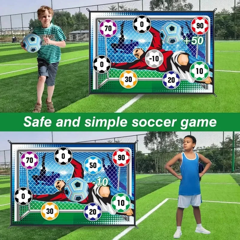 Indoor Outdoor Soccer Mat Set for Kids – Multiplayer Competitive Football Game, Training Toy & Boy Gift Idea