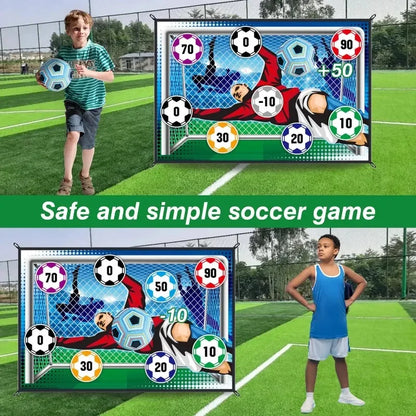 Indoor Outdoor Soccer Mat Set for Kids – Multiplayer Competitive Football Game, Training Toy & Boy Gift Idea