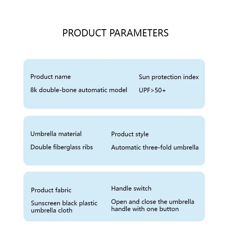 Xiaomi MIJIA 16-Bone Automatic Umbrella – Windproof, UV Protection, and Rain Resistant