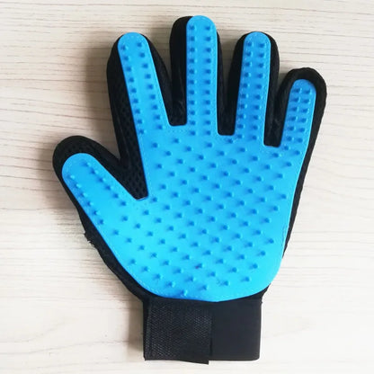Pet Grooming Gloves with Deshedding Comb for Cats & Dogs