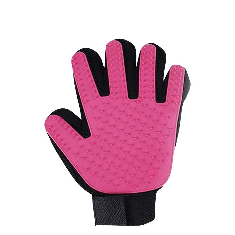 Pet Grooming Gloves with Deshedding Comb for Cats & Dogs