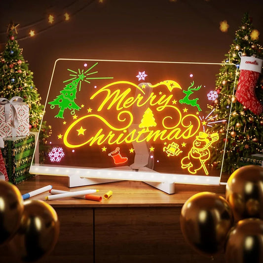 LED Luminous Blackboard Drawing Toy – Magic Light Art Board & Montessori Coloring Lamp for Kids