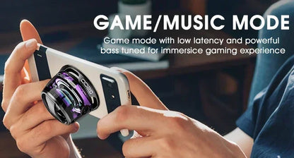 Portable Bluetooth Speaker G200 with RGB Lights, Magnetic Mount, BT5.3, 7-Hour Playtime & Phone Holder