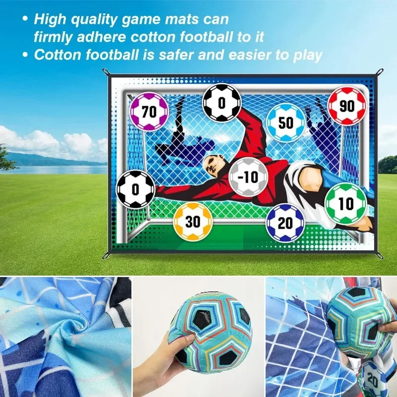 Indoor Outdoor Soccer Mat Set for Kids – Multiplayer Competitive Football Game, Training Toy & Boy Gift Idea
