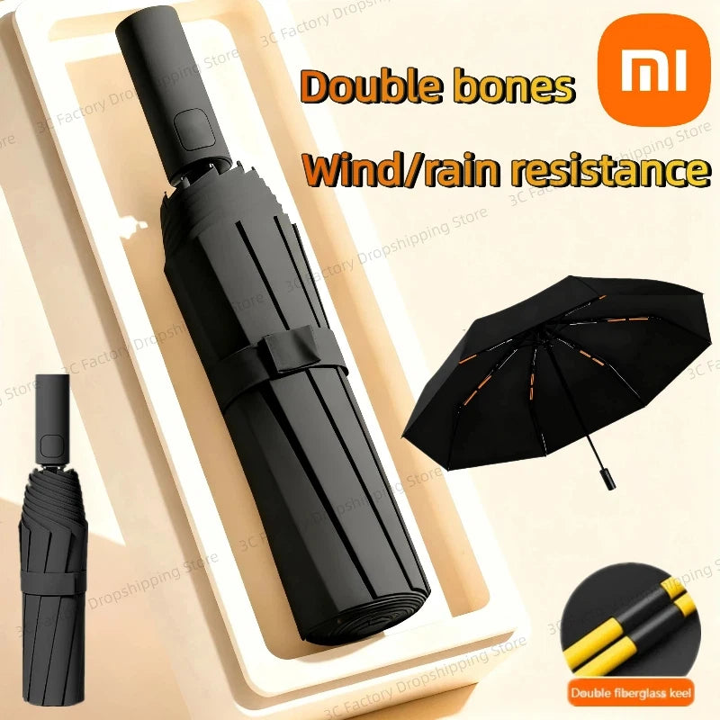Xiaomi MIJIA 16-Bone Automatic Umbrella – Windproof, UV Protection, and Rain Resistant