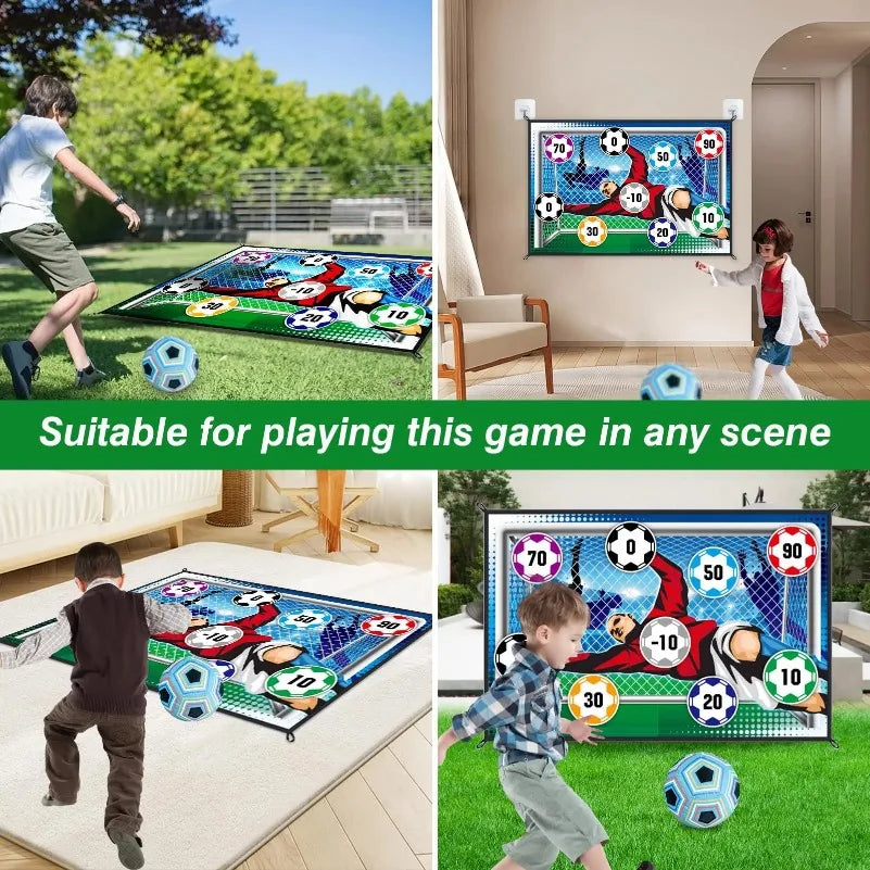 Indoor Outdoor Soccer Mat Set for Kids – Multiplayer Competitive Football Game, Training Toy & Boy Gift Idea