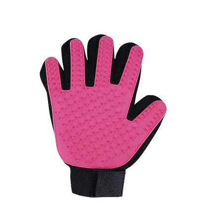 Pet Grooming Gloves with Deshedding Comb for Cats & Dogs
