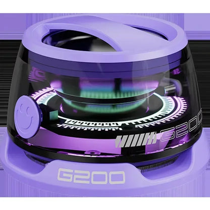 Portable Bluetooth Speaker G200 with RGB Lights, Magnetic Mount, BT5.3, 7-Hour Playtime & Phone Holder