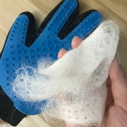 Pet Grooming Gloves with Deshedding Comb for Cats & Dogs