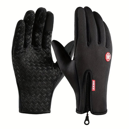 Winter Touchscreen Gloves for Men & Women – Warm, Windproof, Non-Slip Outdoor Cycling & Driving Gloves