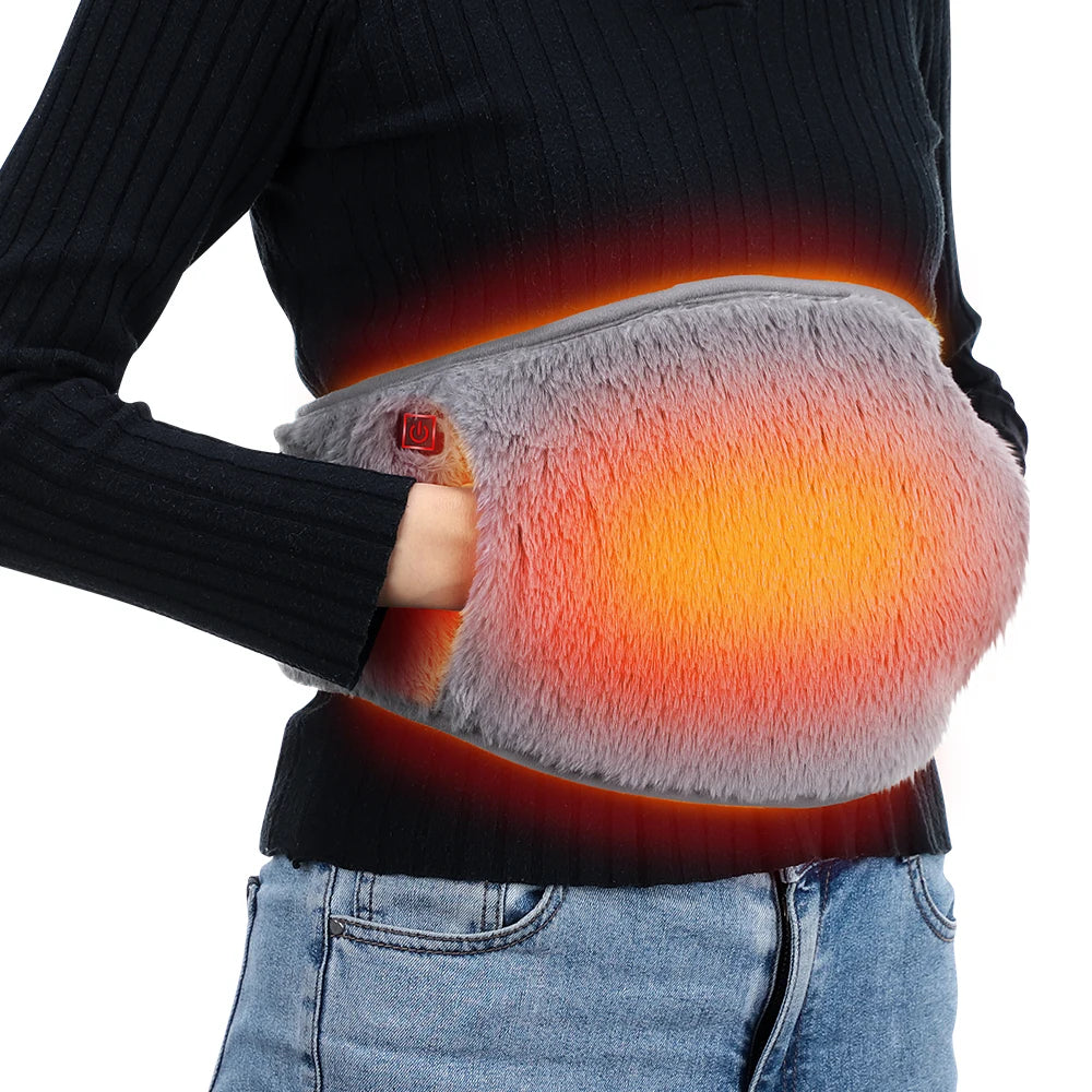 Electric Graphene Heating Pad – 3-Level USB Heating Belt for Abdominal Pain & Waist Warming