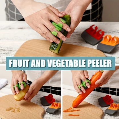 Stainless Steel Vegetable Peeler with Rubber Grip