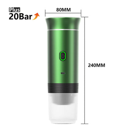 Portable Wireless Espresso Machine – 3-in-1 Coffee Maker for Car, Home & Outdoor Camping